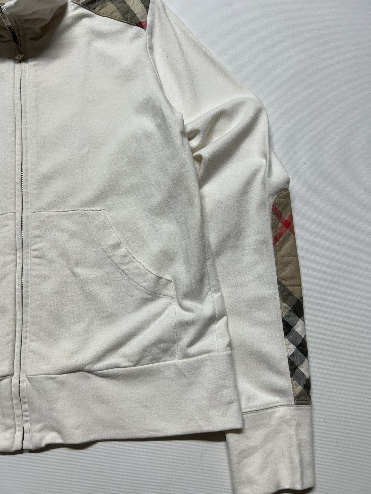 Burberry × Vintage Vintage Y2k Burberry London 🤍 Nova Check Zip Sweatshirt 00’s Size M / US 6-8 / IT 42-44 - 12 Thumbnail