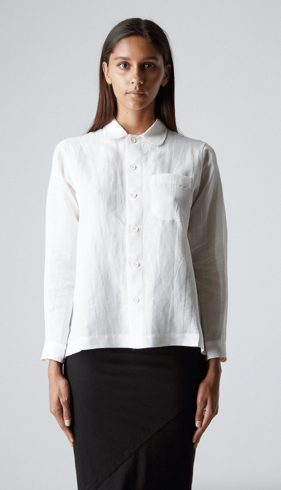 Beaugan $800 NWT BEAUGAN PAJAMA SHIRT IN BONE Size S / US 4 / IT 40 - 1 Thumbnail