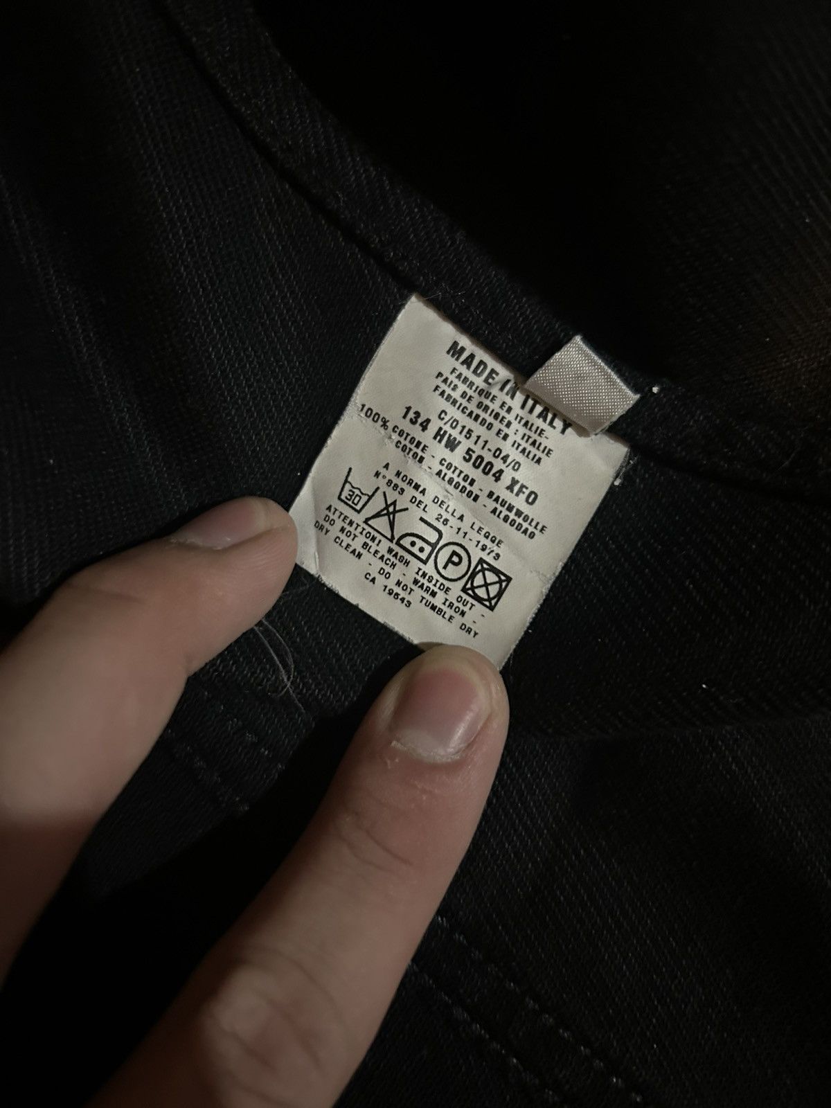 Helmut Lang Helmut Lang 1999 Oversleeve Waxed Coated Denim Jacket Size US S / EU 44-46 / 1 - 4 Thumbnail