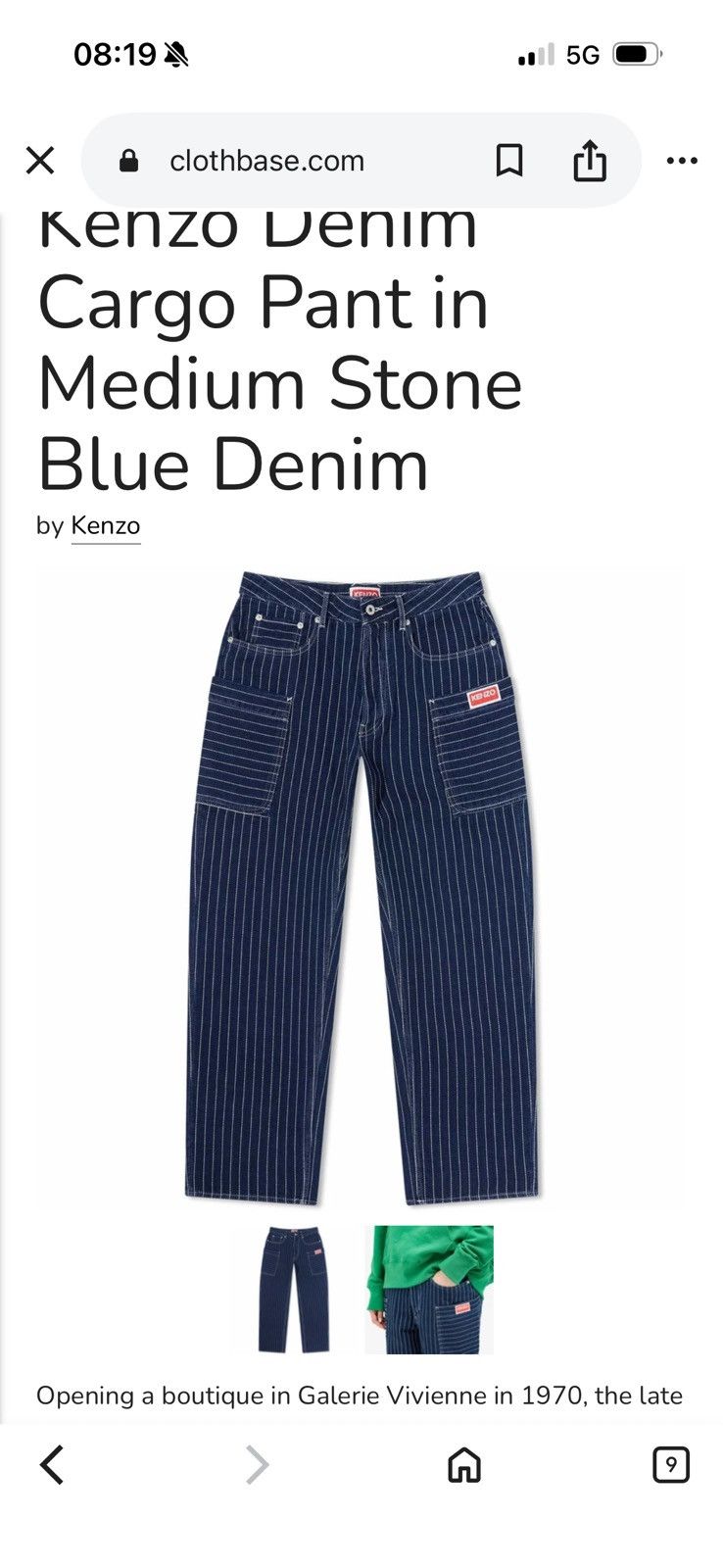 Kenzo KENZO pants STUDY REAL TAPE MEASUREMENTS IN PHOTOS BY TAPE Size US 28 / EU 44 - 22 Thumbnail
