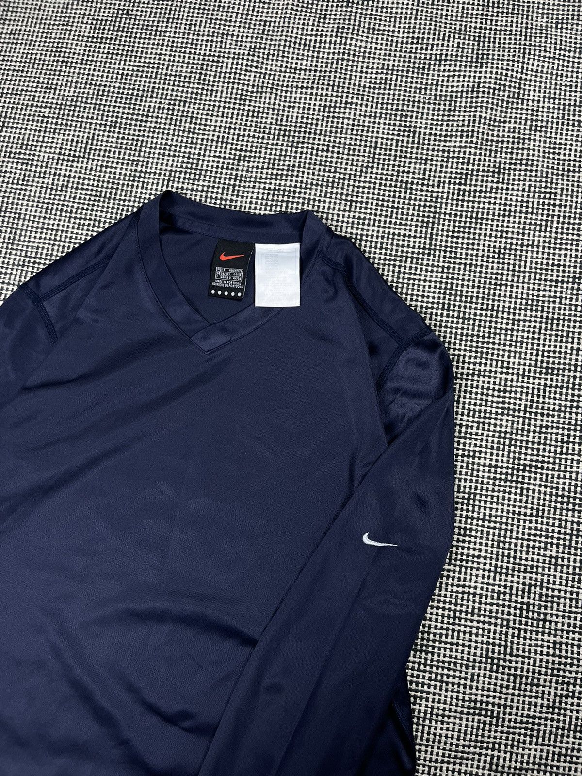 Nike × Vintage vintage 90s Nike arm small swoosh long sleeve jersey Size US S / EU 44-46 / 1 - 2 Thumbnail