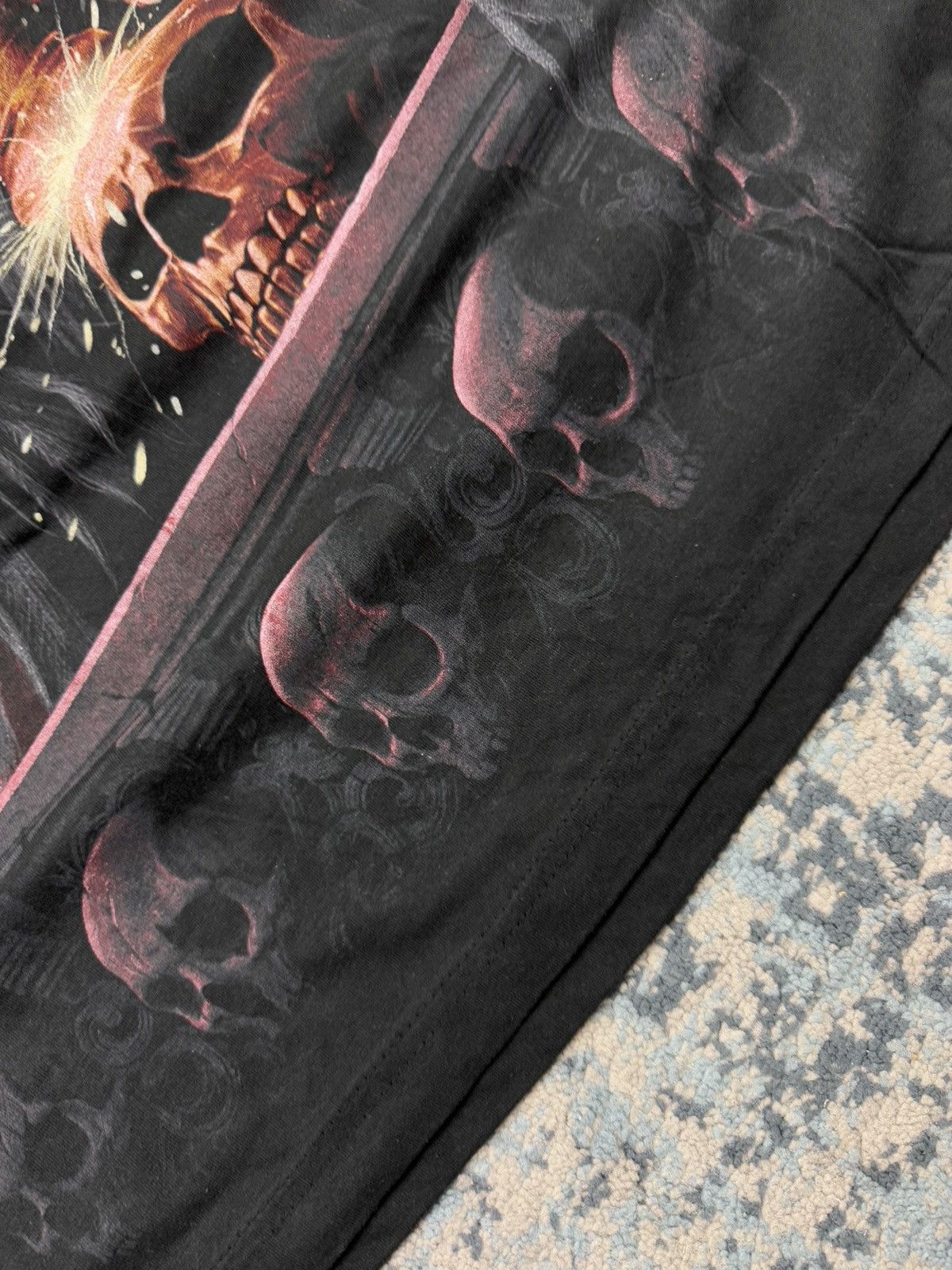 Vintage × West Coast Choppers Vintage 90s Spiral reaper skull skeleton guilty judge tee Size US XL / EU 56 / 4 - 9 Thumbnail