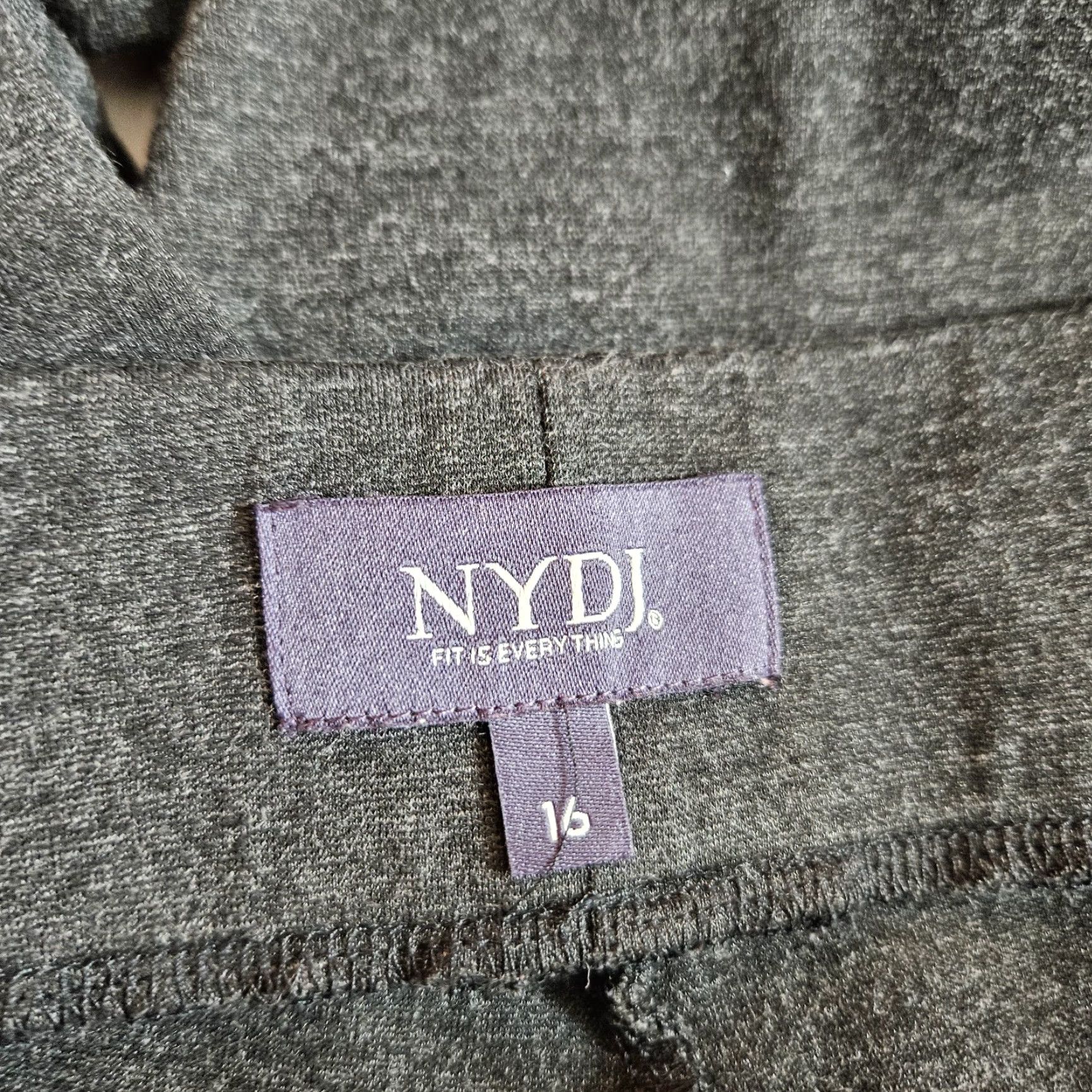 NYDJ NYDJ Womens Ponte Knit Cropped Pants Sz 16 Gray Pull On High Rise Size 38" / US 16 / IT 52 - 7 Thumbnail