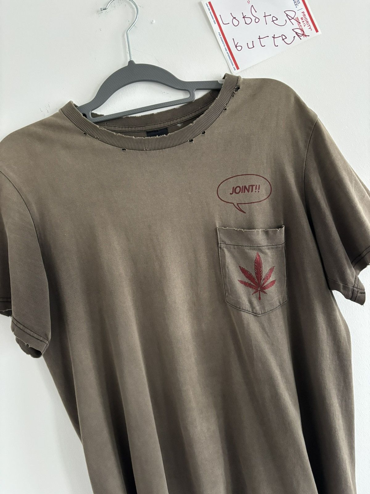 number (n)ine joint!! pocket t shirt