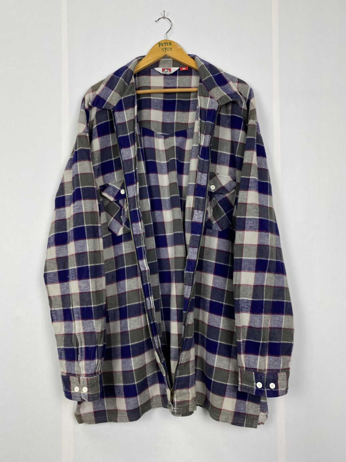 Ben Davis × Flannel × Vintage Vintage Ben Davis Flannel Jacket Size US XXL / EU 58 / 5 - 8 Thumbnail