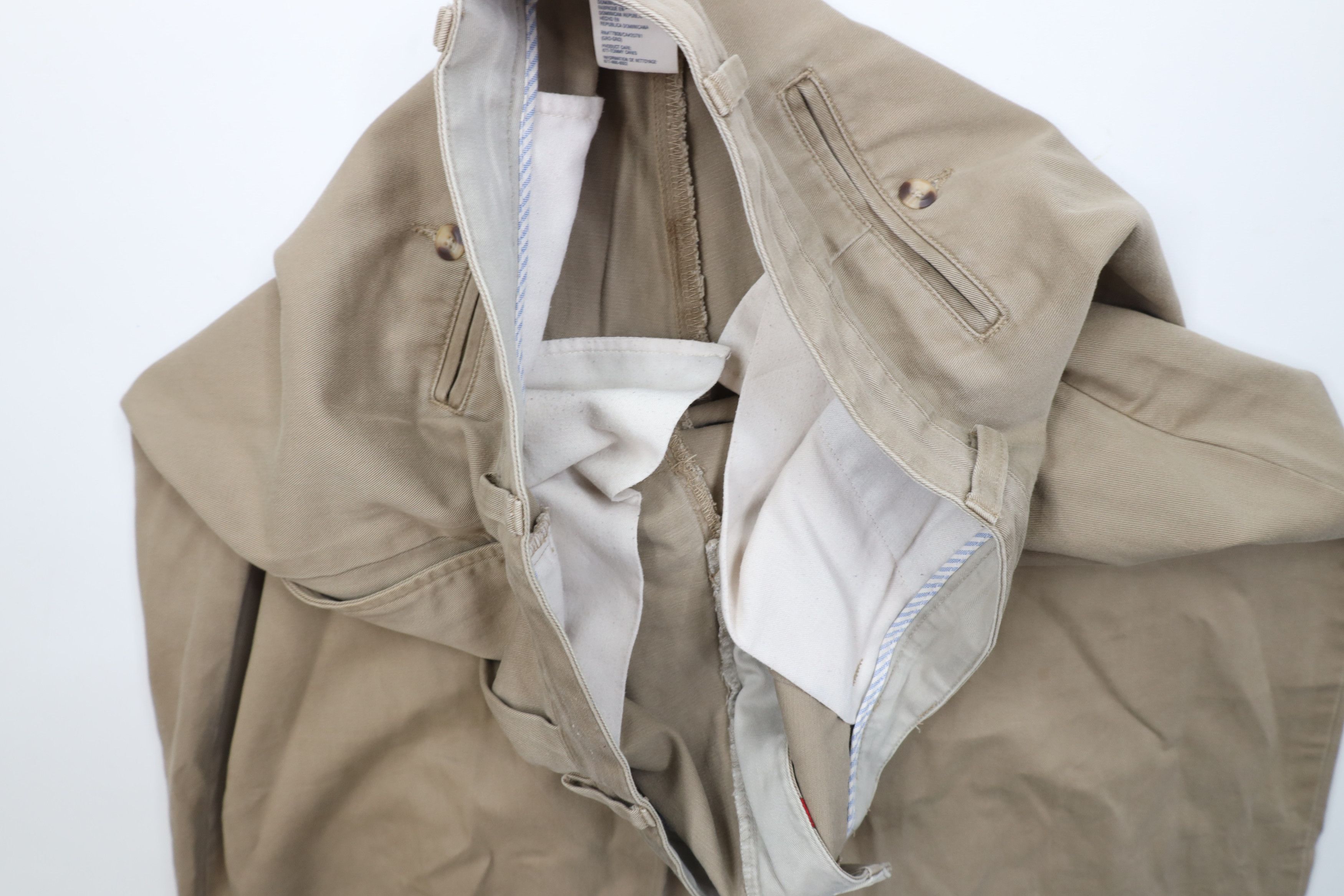 Tommy Hilfiger Vintage 90s Tommy Hilfiger Wide Leg Chino Pants Brown Size US 40 / EU 56 - 8 Thumbnail