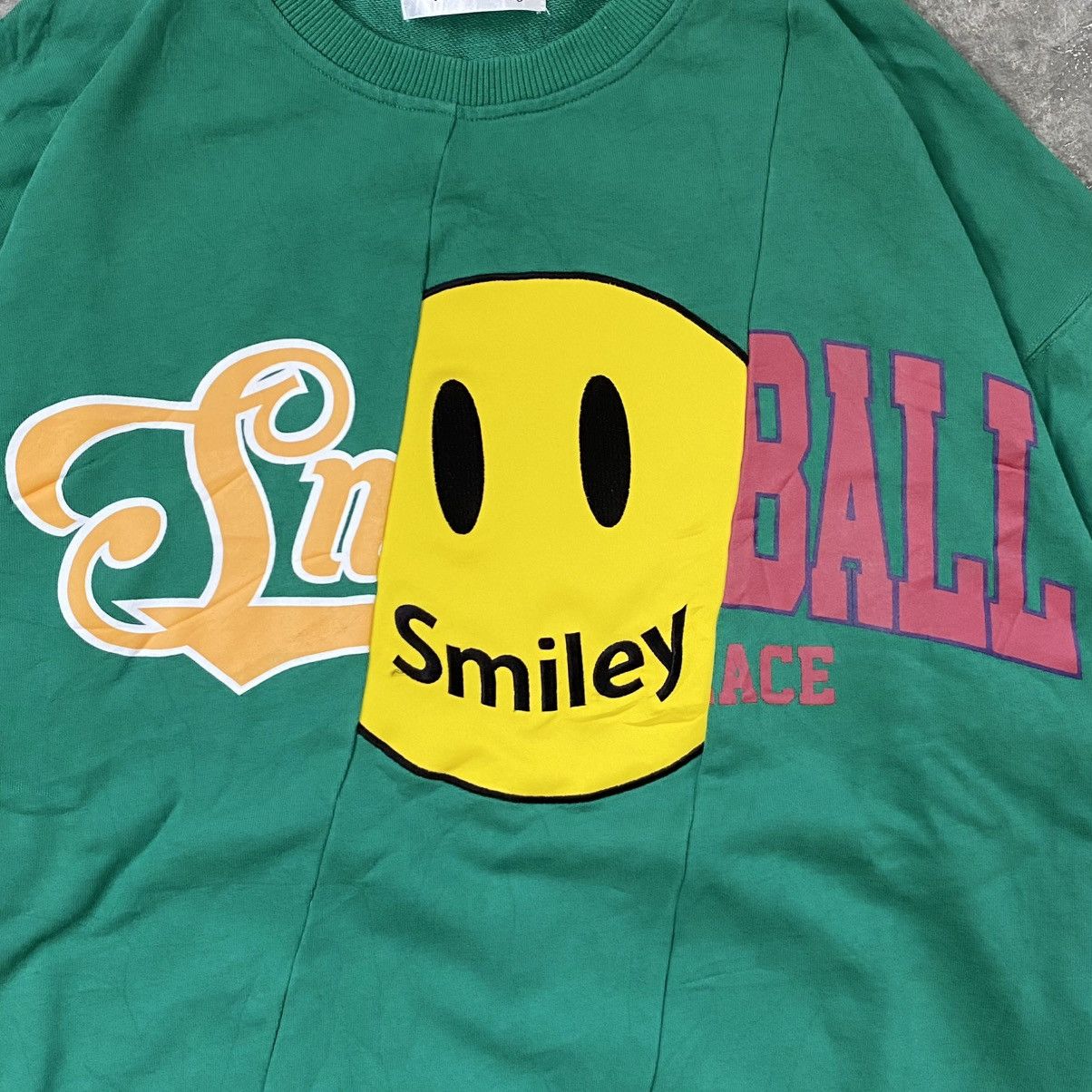 Needles Smile Face Needles Kapital Style Patchwork Crewneck Size US L / EU 52-54 / 3 - 3 Thumbnail
