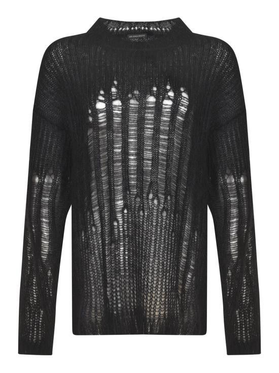Ann Demeulemeester ANN DEMEULEMEESTER Women Hoodies B0012286 KN044 099 Black Size S / US 4 / IT 40 - 1 Thumbnail