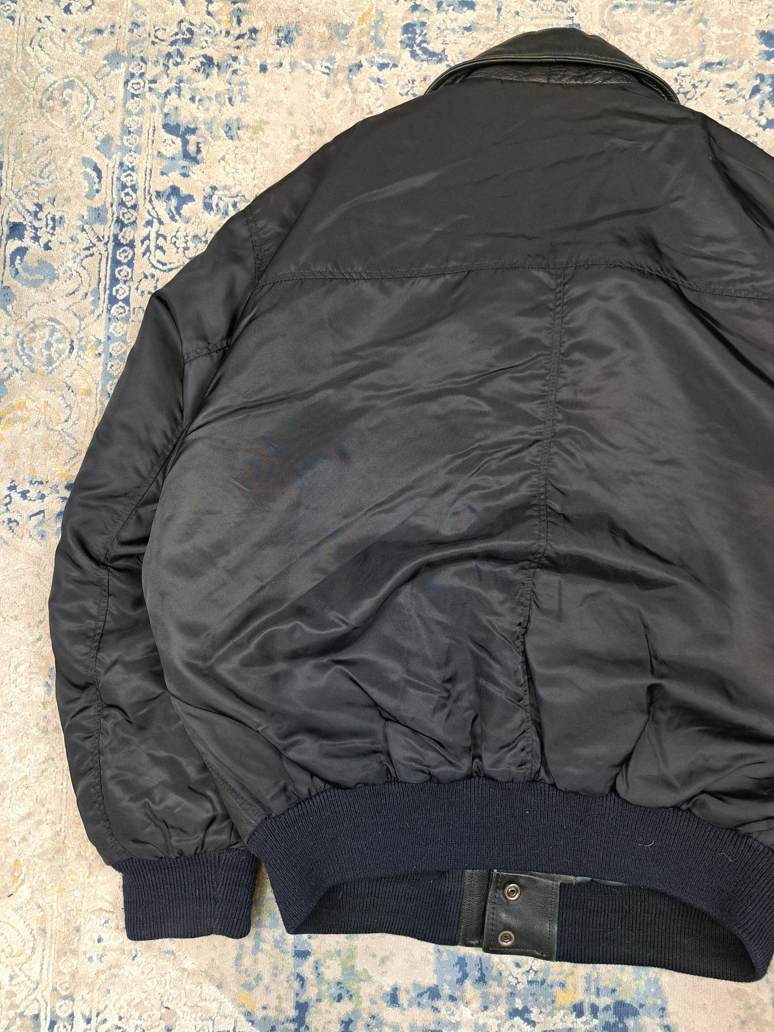Genuine Leather Dakota Leather and Nylon Bomber Jacket Moto Racing Size US L / EU 52-54 / 3 - 10 Thumbnail