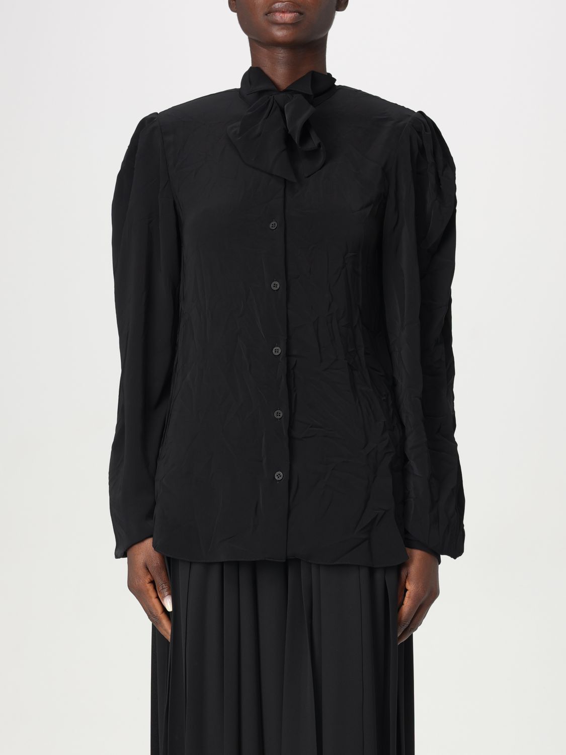 Balenciaga Balenciaga Shirt Woman Black Size XS / US 0-2 / IT 36-38 - 1 Thumbnail
