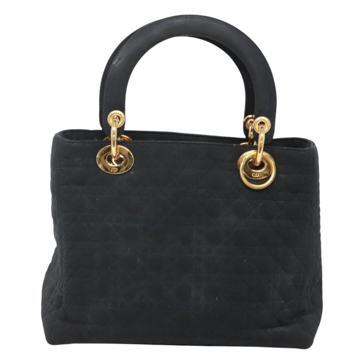 Dior DIOR Canage Hand Bag Nylon Navy Gold Size ONE SIZE - 2 Thumbnail