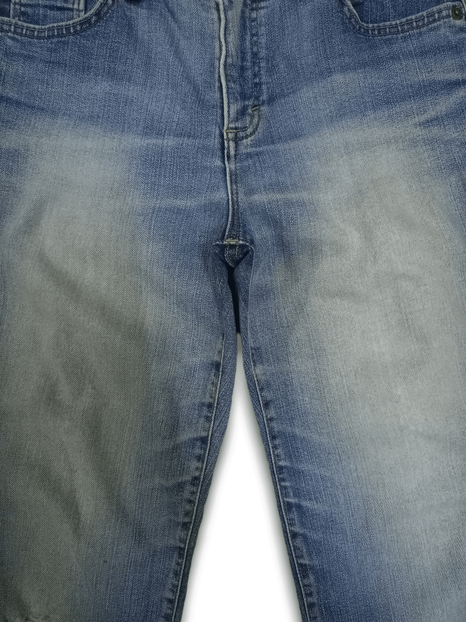 Edwin × Japanese Brand Vintage Edwin Japan Light Wash Distressed Jeans 27x30 Size US 27 - 8 Thumbnail