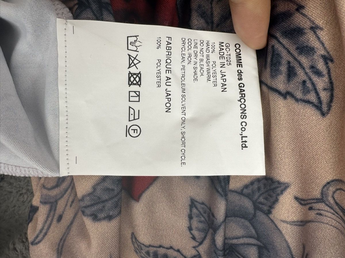 Comme des Garcons Comme Des garçons Rose Tattoo print top Size XS / US 0-2 / IT 36-38 - 4 Thumbnail