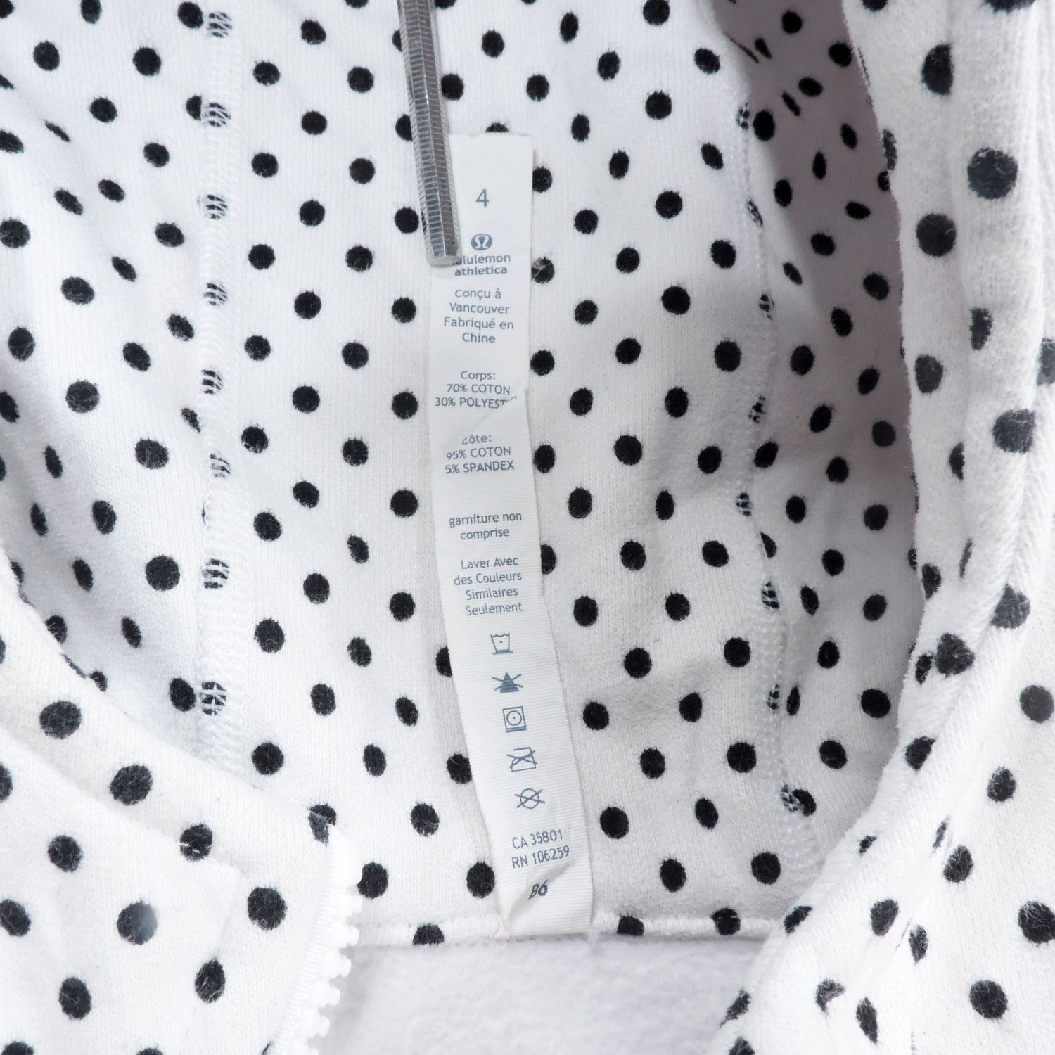 Lululemon LULULEMON SCUBA STRETCH DOT PRINTED TWIN STRIPE ZIP-HOODIE Size M / US 6-8 / IT 42-44 - 4 Thumbnail