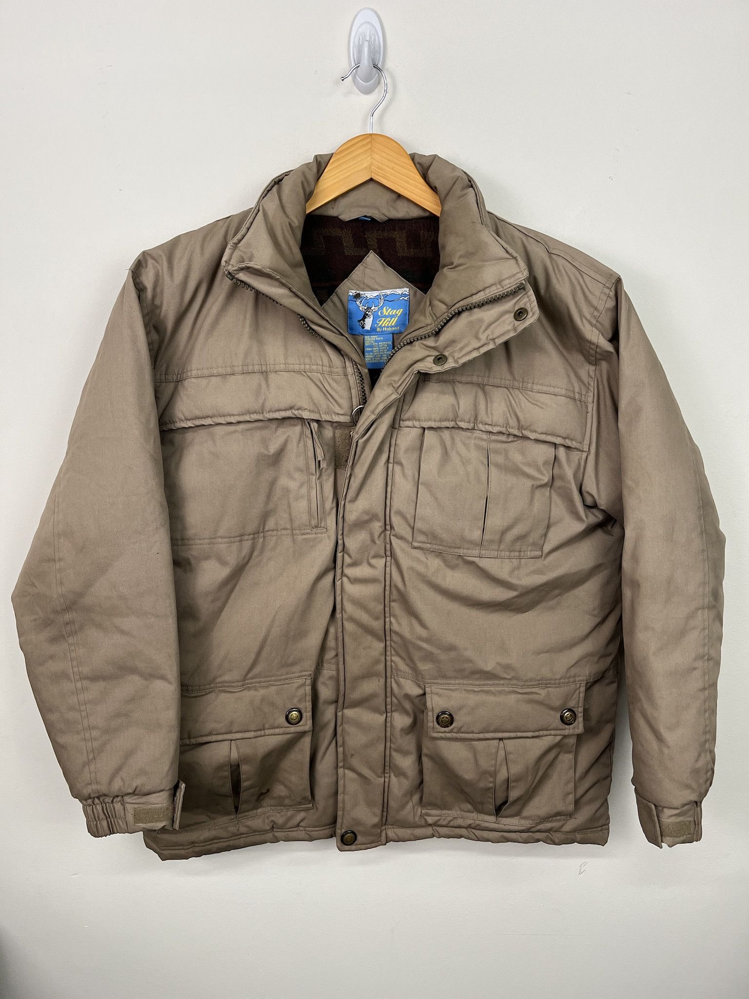 Vintage Vintaage 90s Stag Hill Tan Jacket Size M Size US M / EU 48-50 / 2 - 1 Thumbnail
