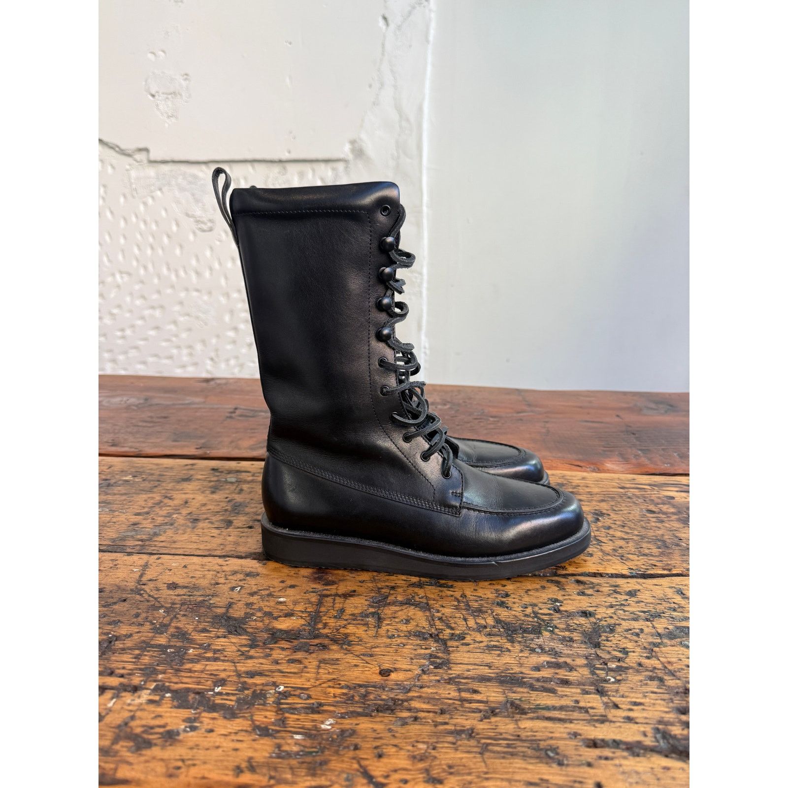 Tamara Mellon Karla Welch x Tamara Mellon Hellbent Leather Mid Calf Boots Size US 8.5 / IT 38.5 - 1 Thumbnail