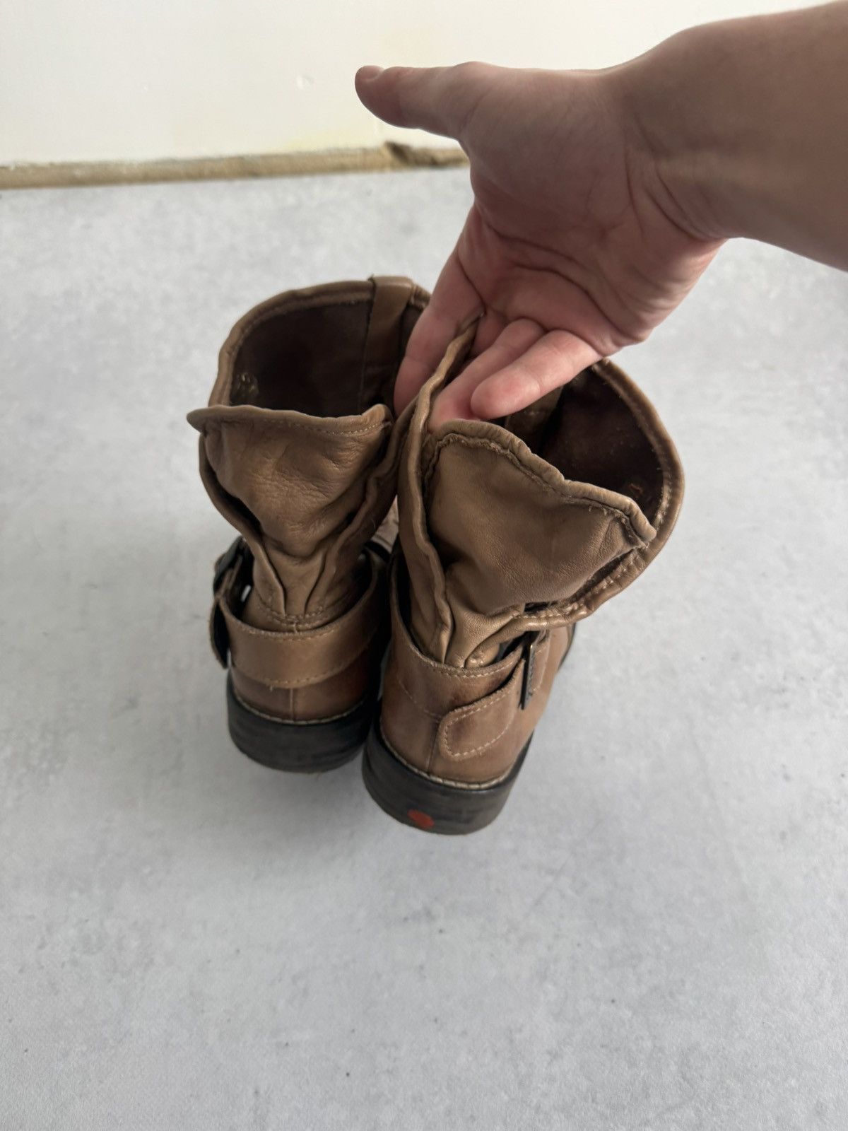 If Six Was Nine Vintage Buffalo A.S 98 Style Leather Y2k Ankle Boot Size US 8 / IT 38 - 5 Thumbnail