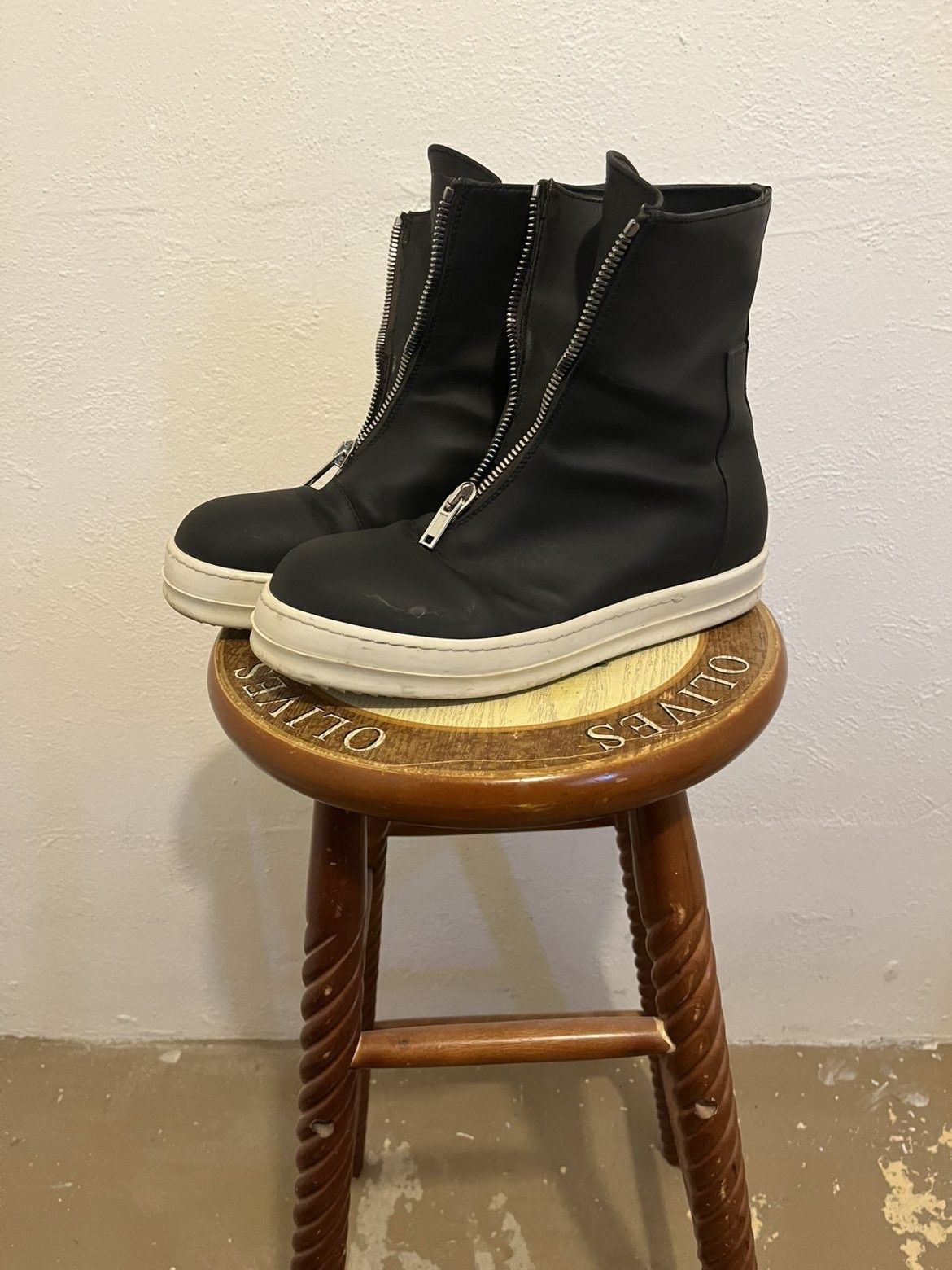 Rick Owens Rick Owens “Performa” Front Zip Ramones Size US 9 / EU 42 - 2 Thumbnail
