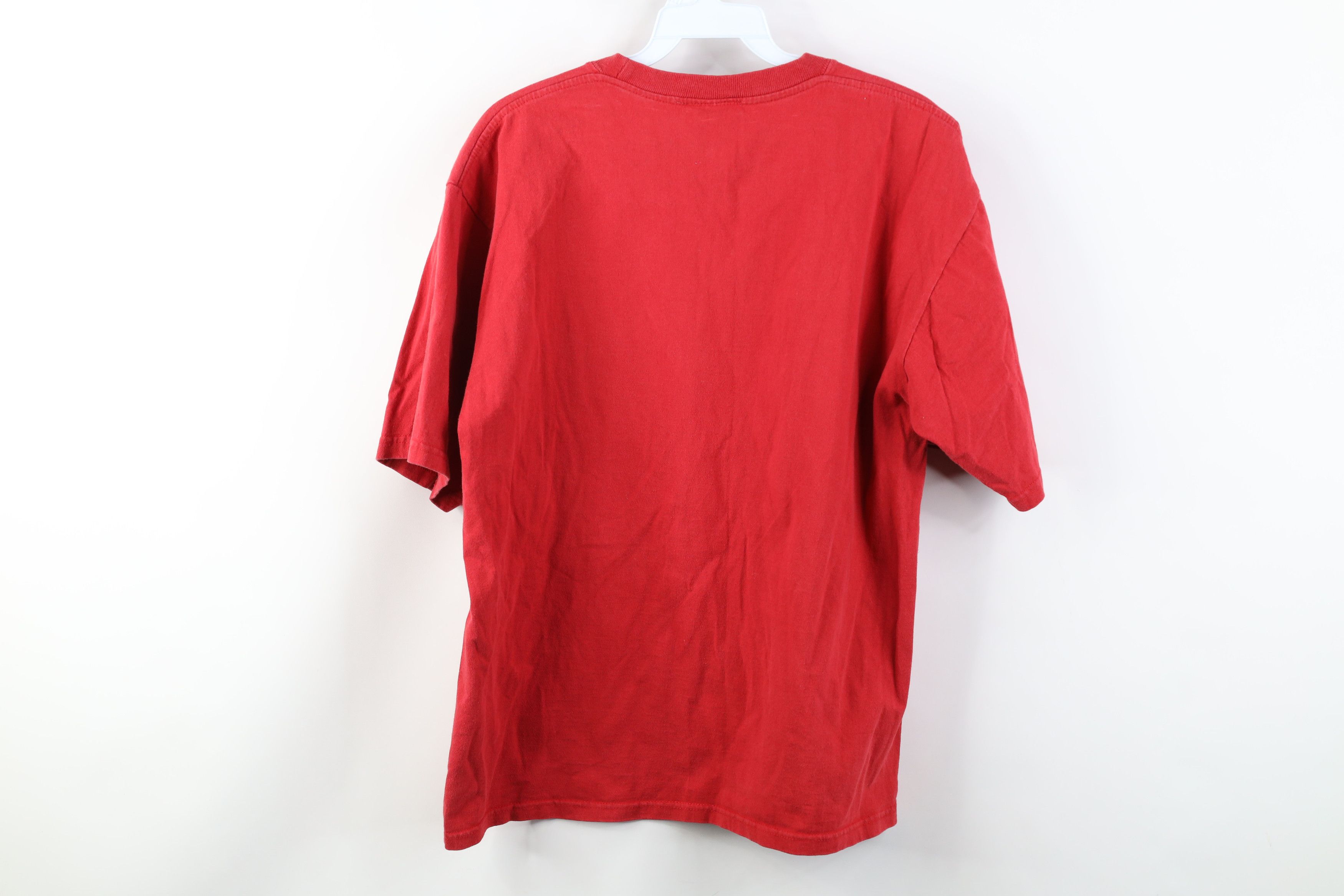 Vintage Vintage 90s Spell Script Ohio State University T-Shirt Red Size US L / EU 52-54 / 3 - 13 Thumbnail