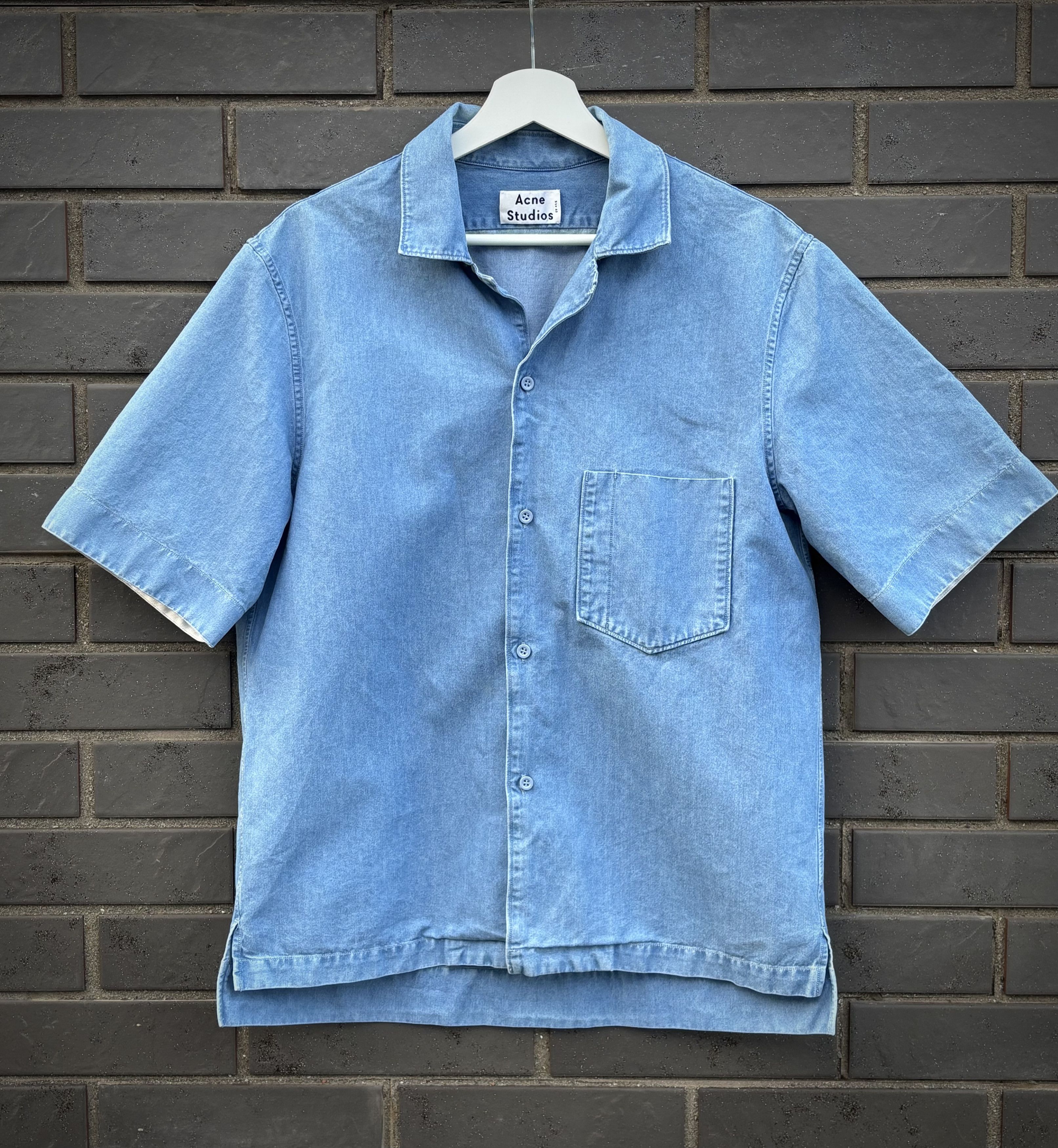 Acne Studios Elm Short Sleeve Denim Shirt