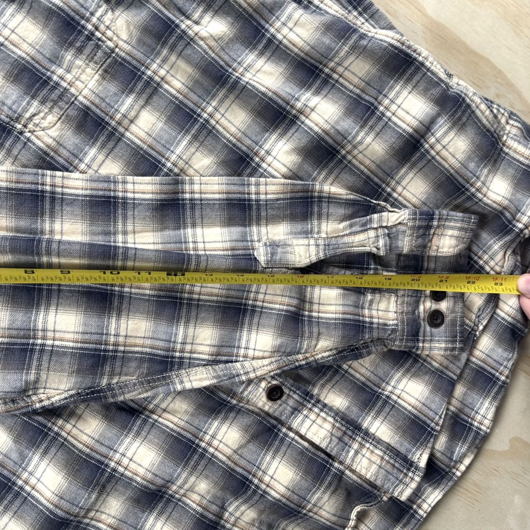 Vintage RedHead Flannel Shirt Mens LT Blue Plaid Long Sleeve Button Up Soft Casual Shirt Size US L / EU 52-54 / 3 - 5 Thumbnail
