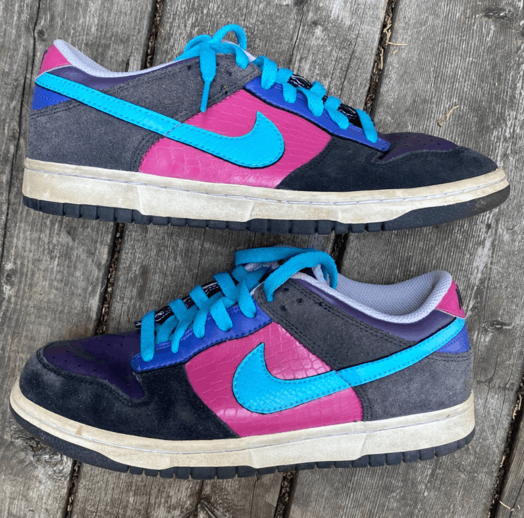 Nike Nike Dunk Low 6.0 Shoes Sneakers Black Pink Women's Size 8. Size US 8.5 / IT 38.5 - 1 Thumbnail