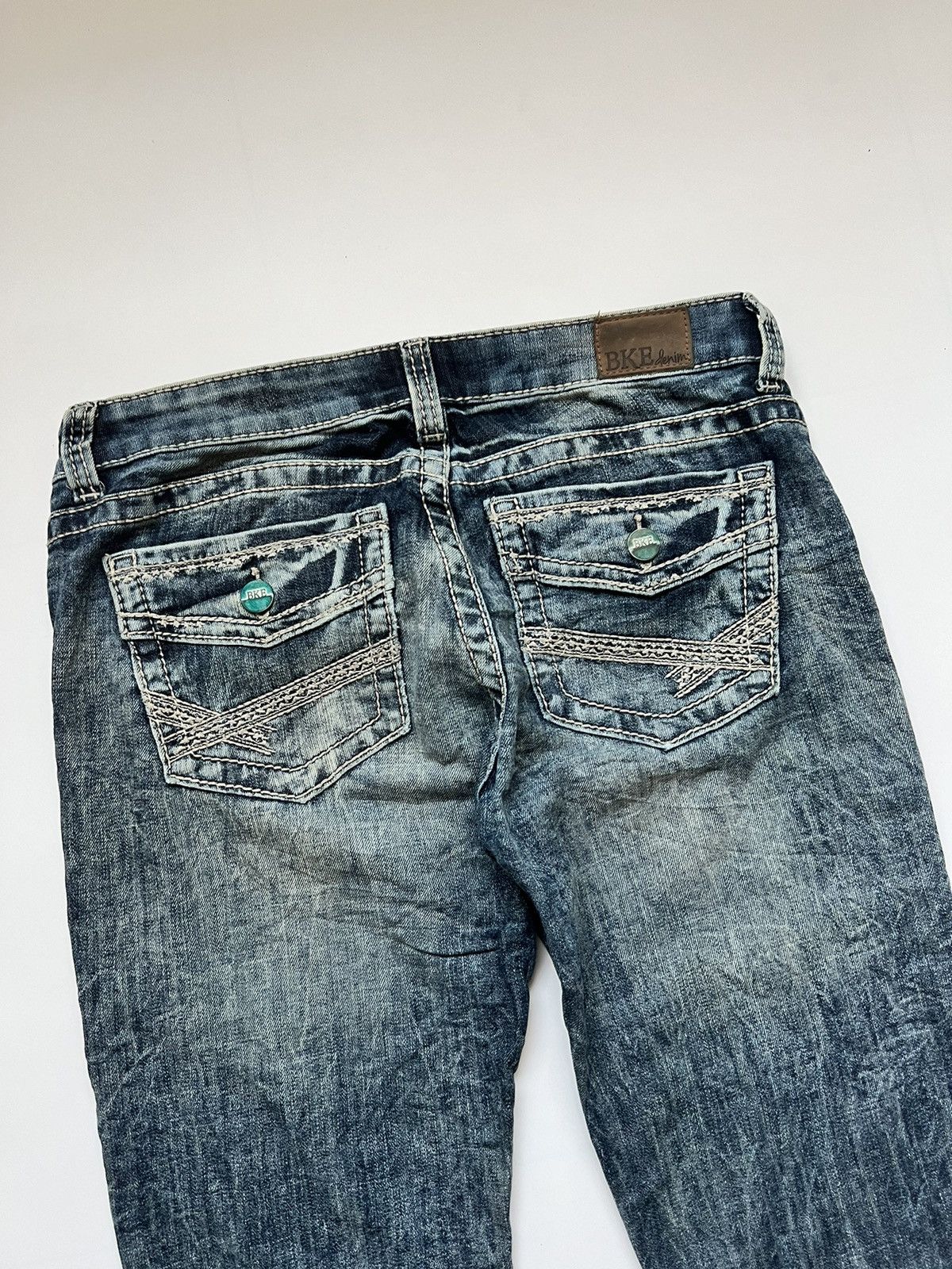 If Six Was Nine BKE Punk Gothic Japanese Blue Wash Denim Size US 34 / EU 50 - 7 Thumbnail