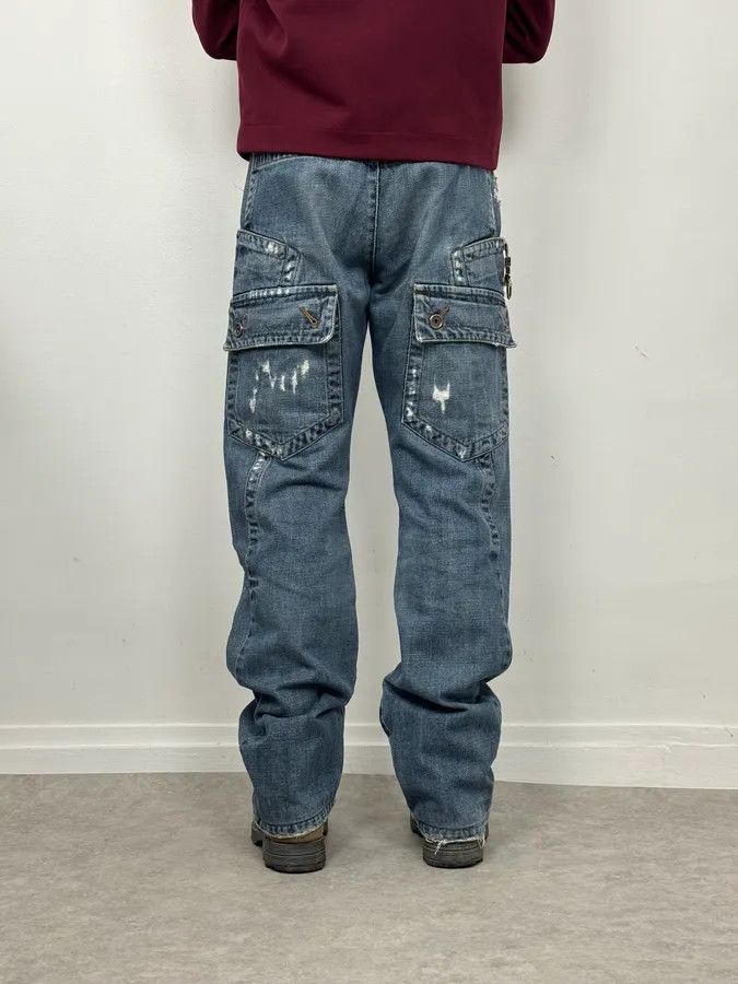 Dirk Bikkembergs 2010s Bikkembergs Blue Avant-Garde Denim Jeans Size US 32 / EU 48 - 5 Thumbnail
