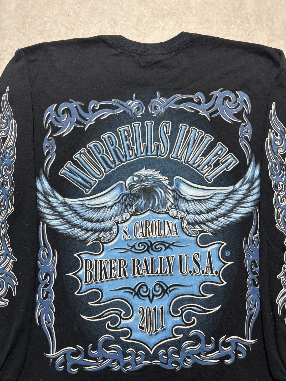 Vintage Vintage Biker Rally Longsleeve Tshirt Size US M / EU 48-50 / 2 - 3 Thumbnail