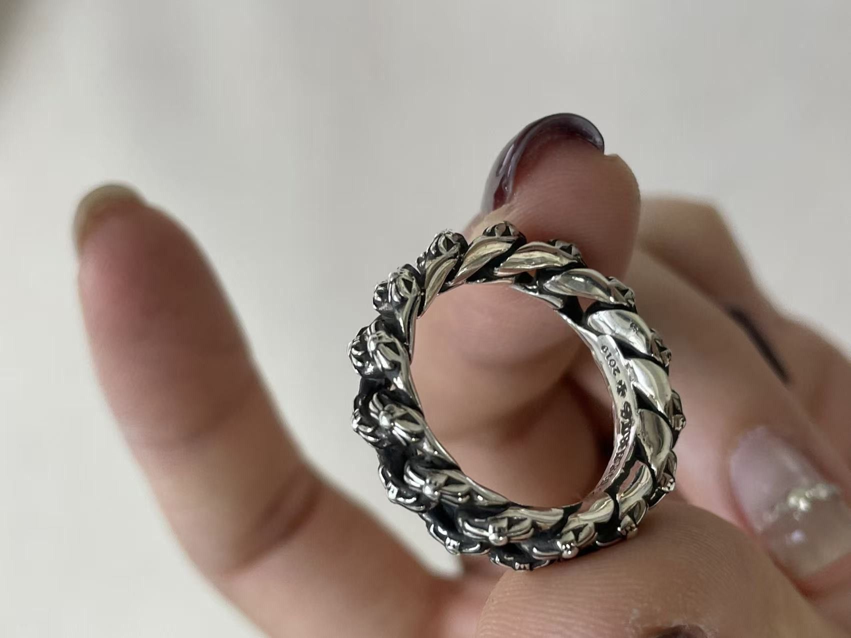Chrome Hearts Chrome Hearts Silver XTRA FANCY Cuban Cross Ring Size ONE SIZE - 7 Thumbnail