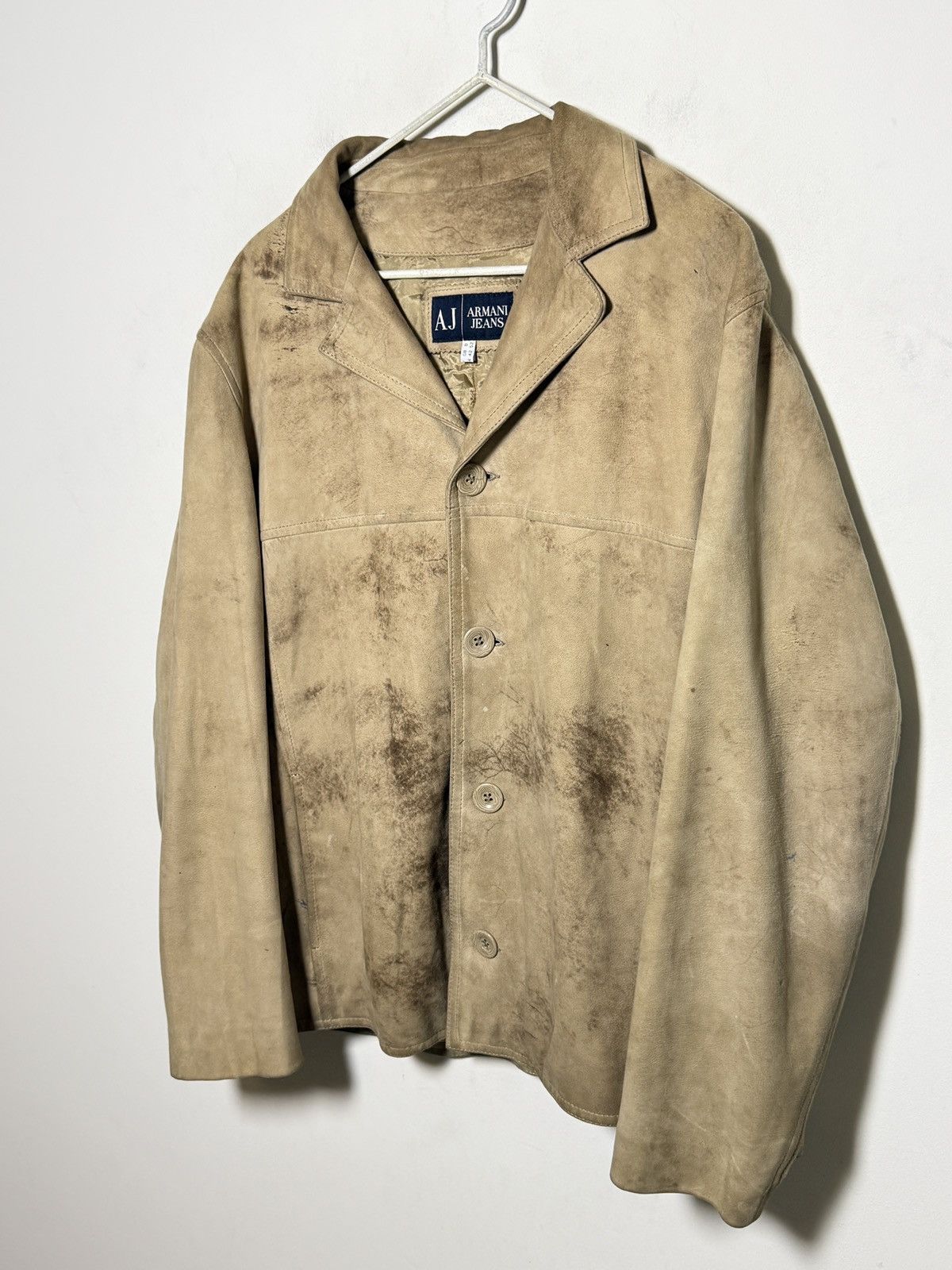 Giorgio Armani Armani Jeans Suede Jacket Size US L / EU 52-54 / 3 - 2 Thumbnail