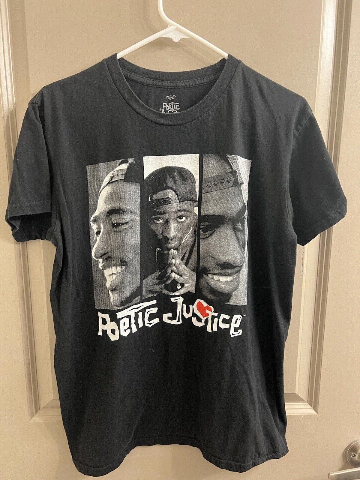 Designer 2 Tupac Shakur T-shirts Medium Hip Hop Poetic Justice Size US M / EU 48-50 / 2 - 5 Thumbnail