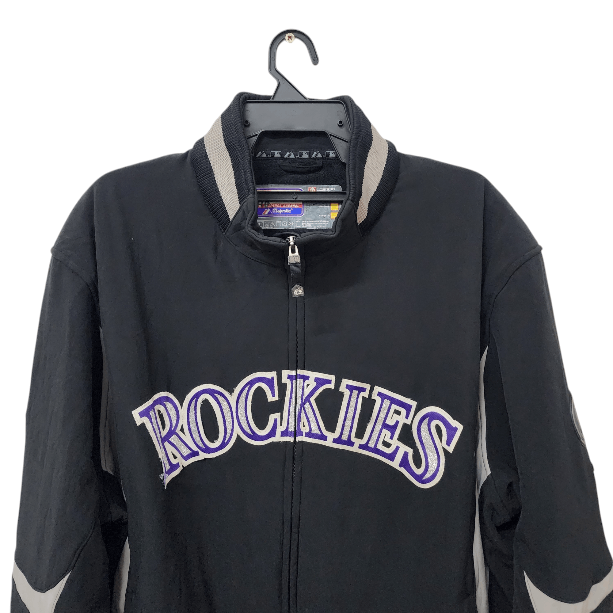 Colorado Rockies Majestic Cool Base Jacket Men's L Majestic Cool
