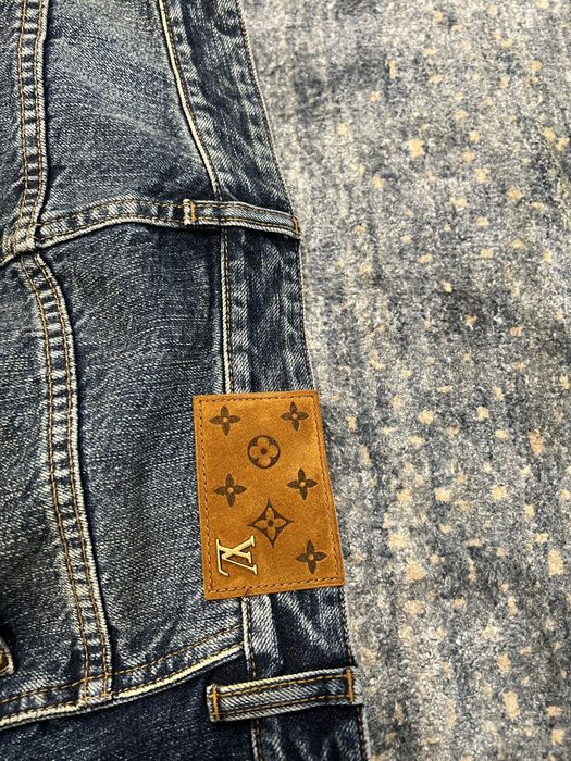 Louis Vuitton Louis Vuitton Wavy Baggy Denim Jeans Grailed