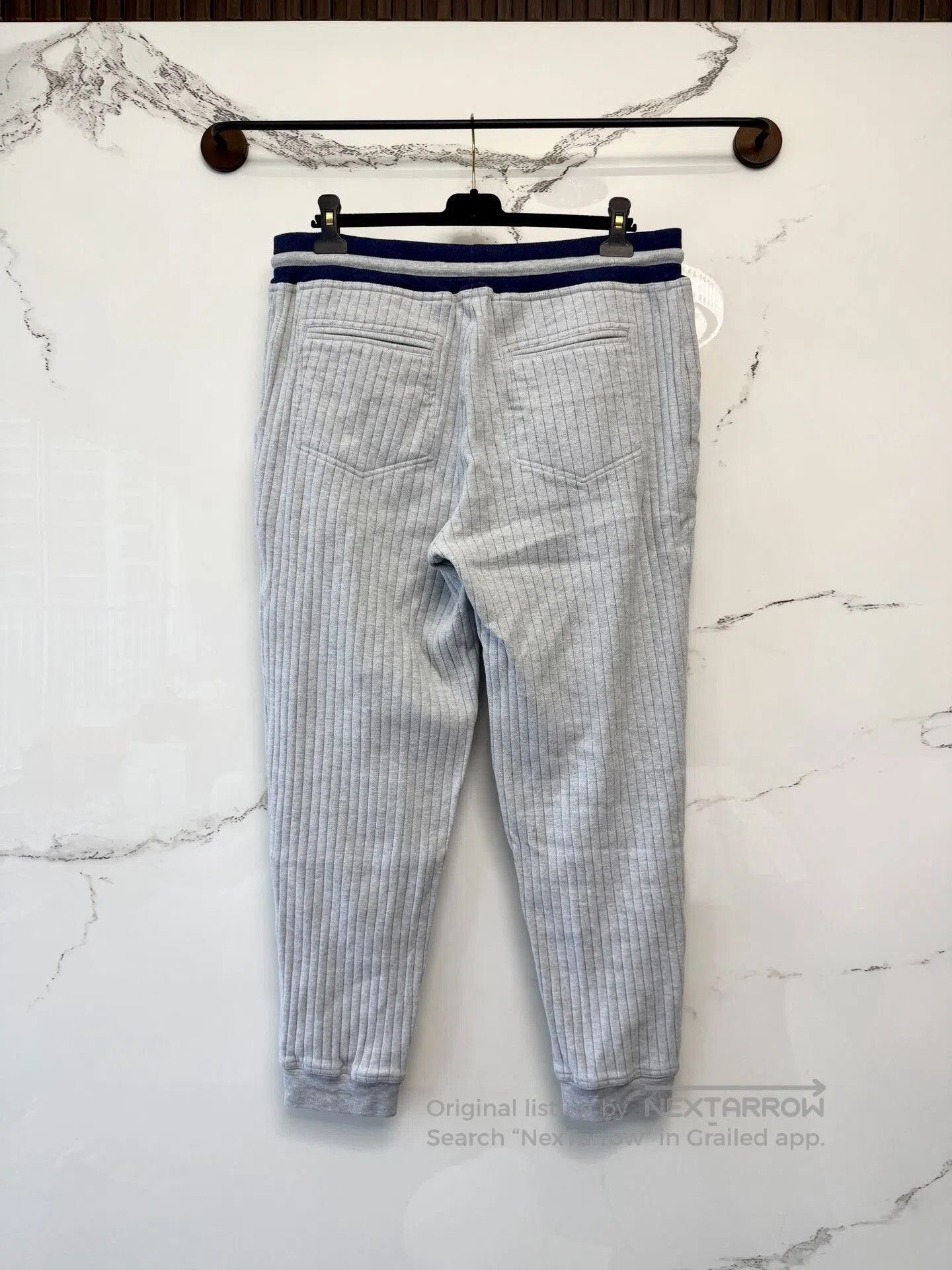 Brunello Cucinelli Brunello Cucinelli FW23 Runway Gray Jogger Pants. Size US 28 / EU 44 - 3 Thumbnail