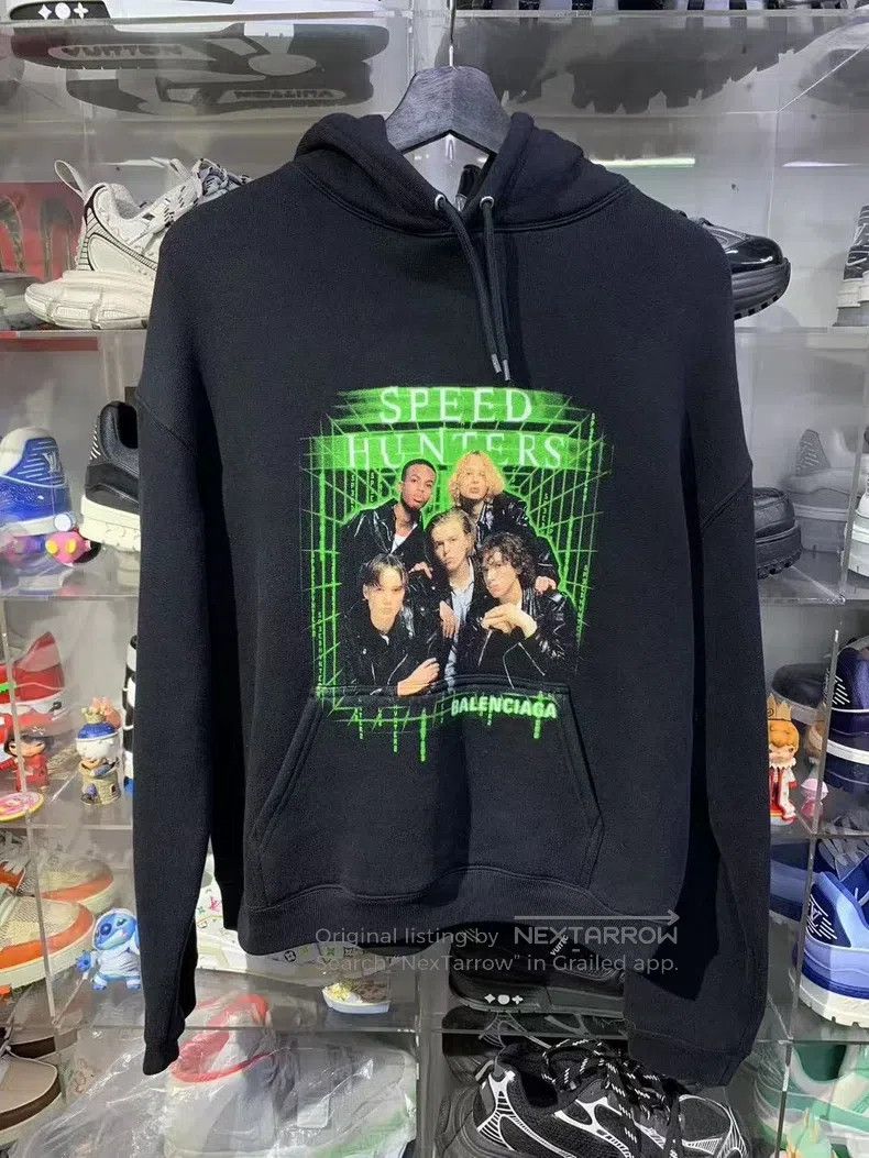 Balenciaga Balenciaga Green Band T-Shirt Hoodie Medium Size Size US M / EU 48-50 / 2 - 1 Thumbnail