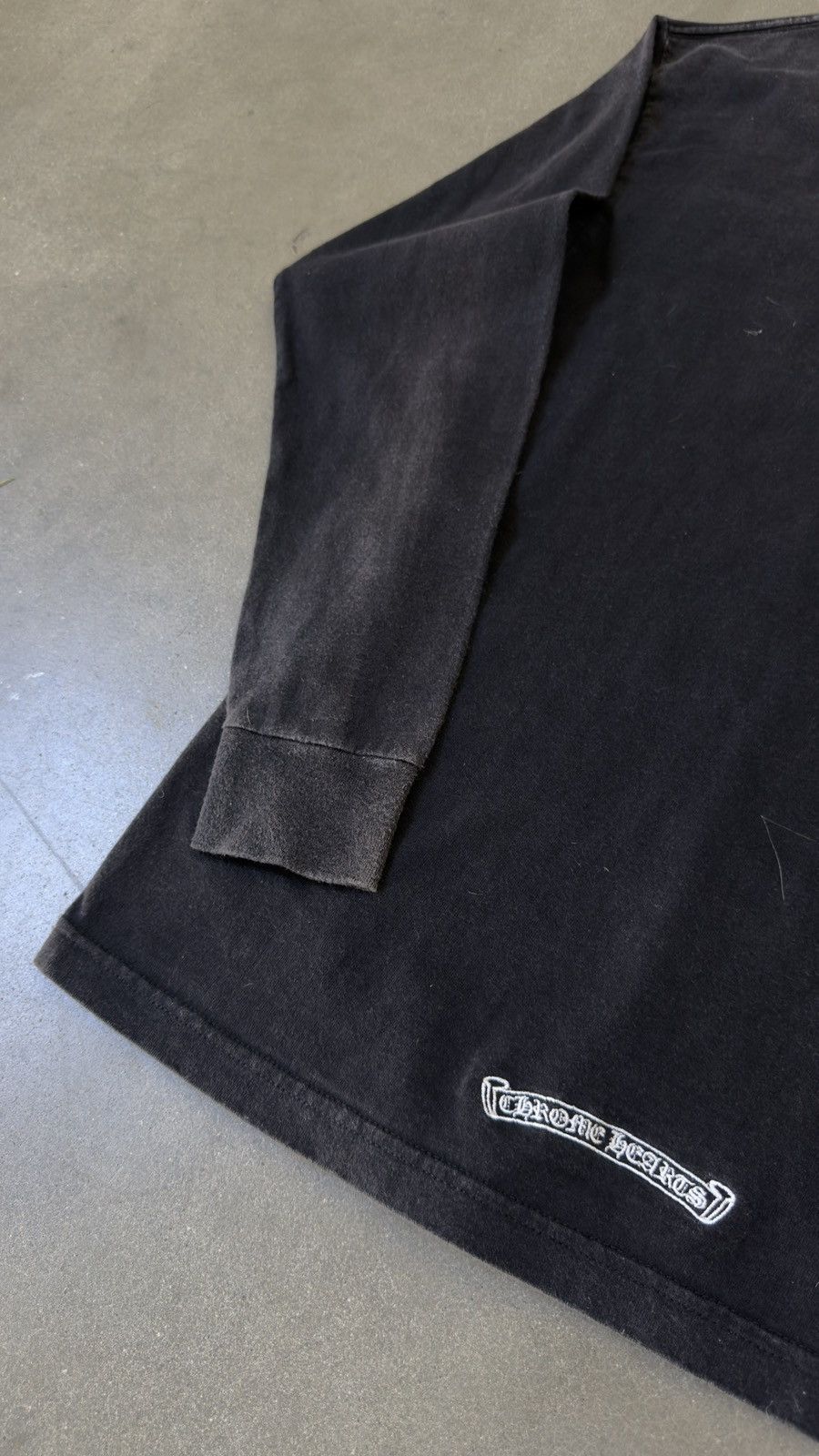 Chrome Hearts RARE! Chrome Hearts Long Sleeve Embroidered Horseshoe Tee Size US M / EU 48-50 / 2 - 9 Thumbnail