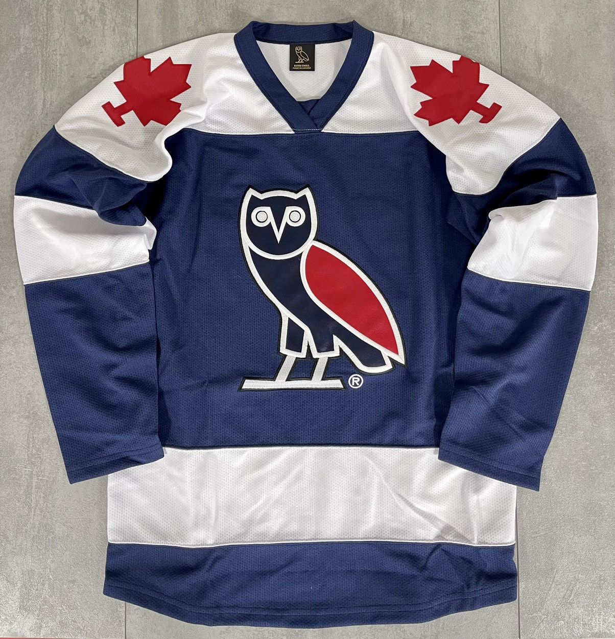 image of Drake x Nhl October’S Very Own Team Hockey Jersey Navy Xs, Men's