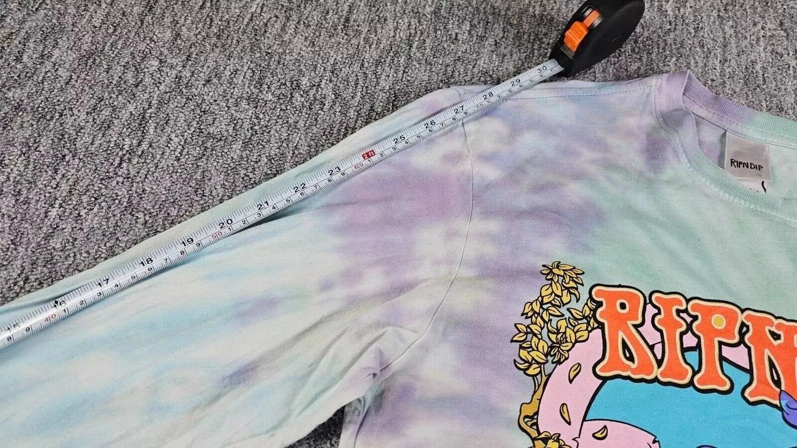 RIPNDIP RIPNDIP Nice Wizard Long Sleeve Tee Psychedelic Tie Dye Med Size US M / EU 48-50 / 2 - 10 Thumbnail