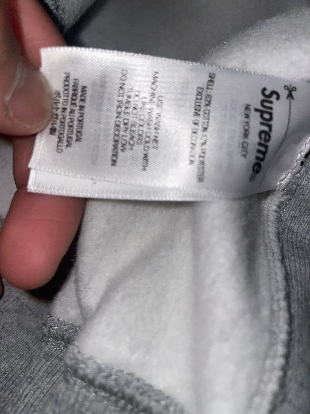 Supreme Heather Grey Reversed Supreme Hooded Sweatshirt Size US S / EU 44-46 / 1 - 7 Thumbnail