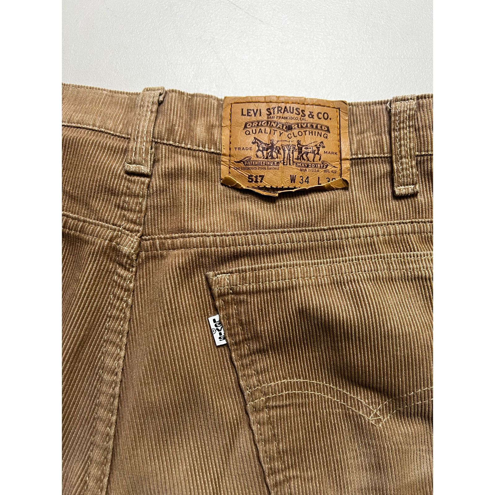 Levi's Vintage 90s Levi's 517 corduroy pants Sz W34 L30 western Size US 34 / EU 50 - 1 Thumbnail