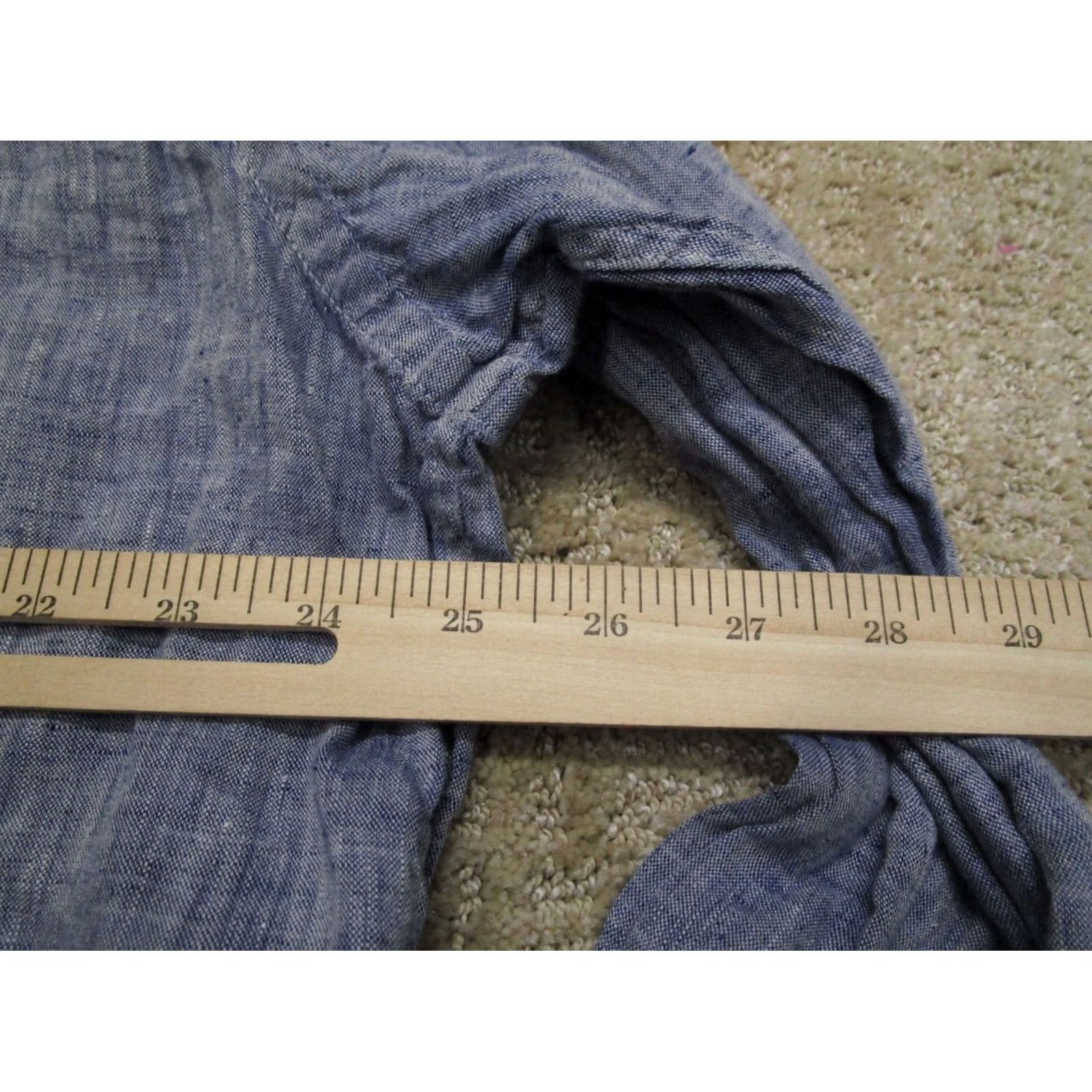 UNTUCKit UNTUCKit Shirt Men 3XL Blue Linen Long Sleeve Button Up Beach Casual Wicking Size US XXL / EU 58 / 5 - 5 Thumbnail