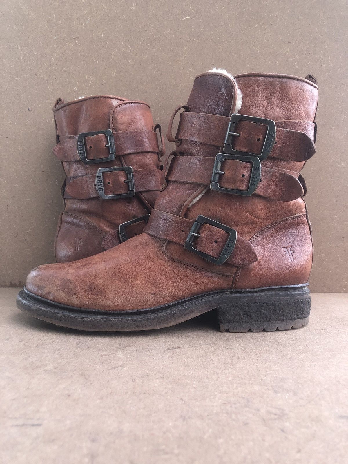 Frye Frye Brown Leather Winter Boots Size 7.5 B Size US 7.5 / IT 37.5 - 8 Thumbnail