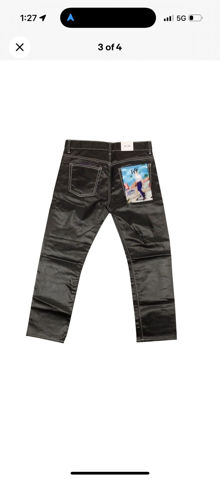 Eytys EYTYS CYPRESS TAR BLACK STRAIGHT FIT JEANS Size US 30 / EU 46 - 10 Thumbnail
