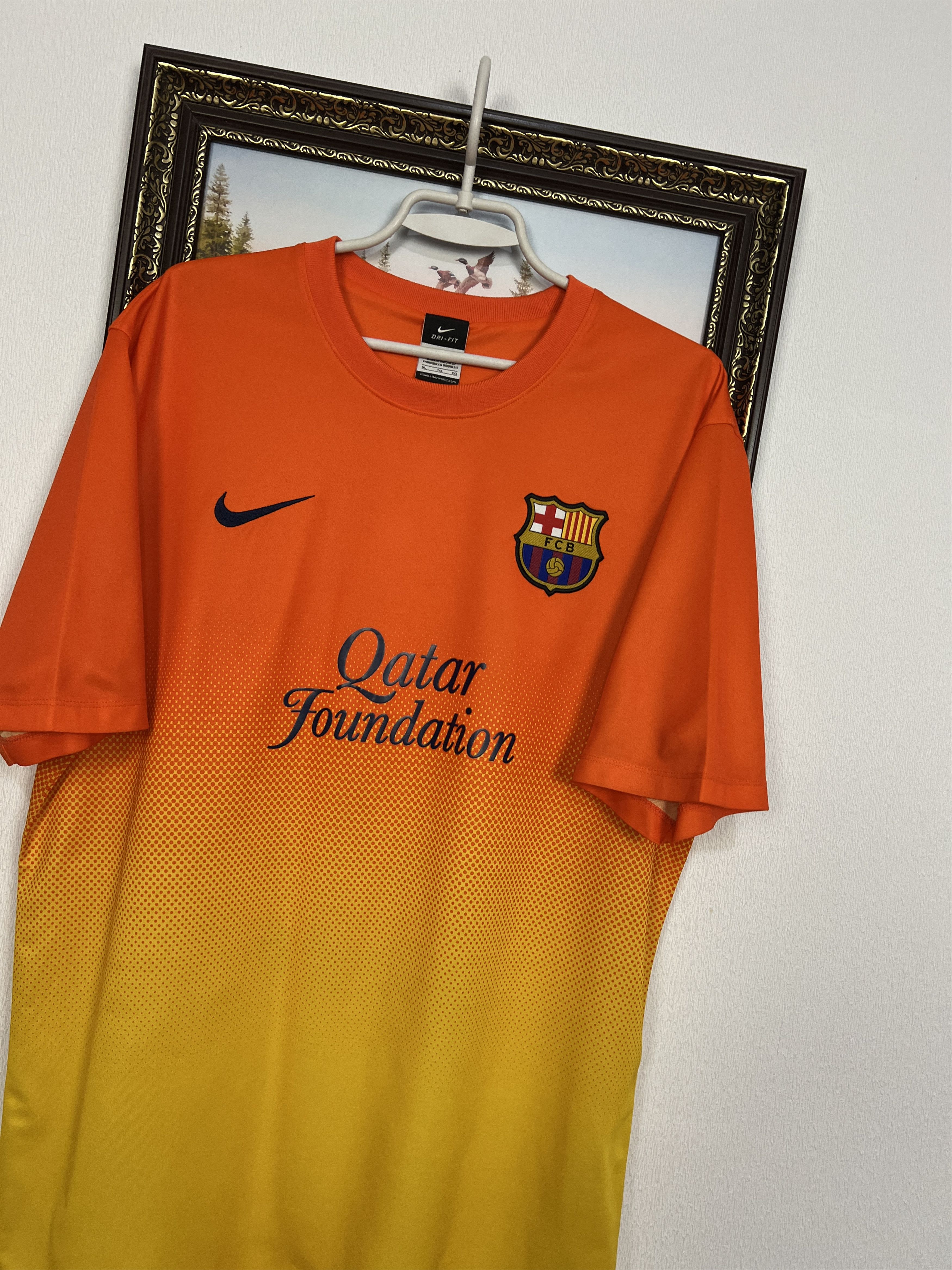 Nike Barcelona Away football shirt Soccer Jersey Trikot Camiseta Size US XL / EU 56 / 4 - 3 Thumbnail