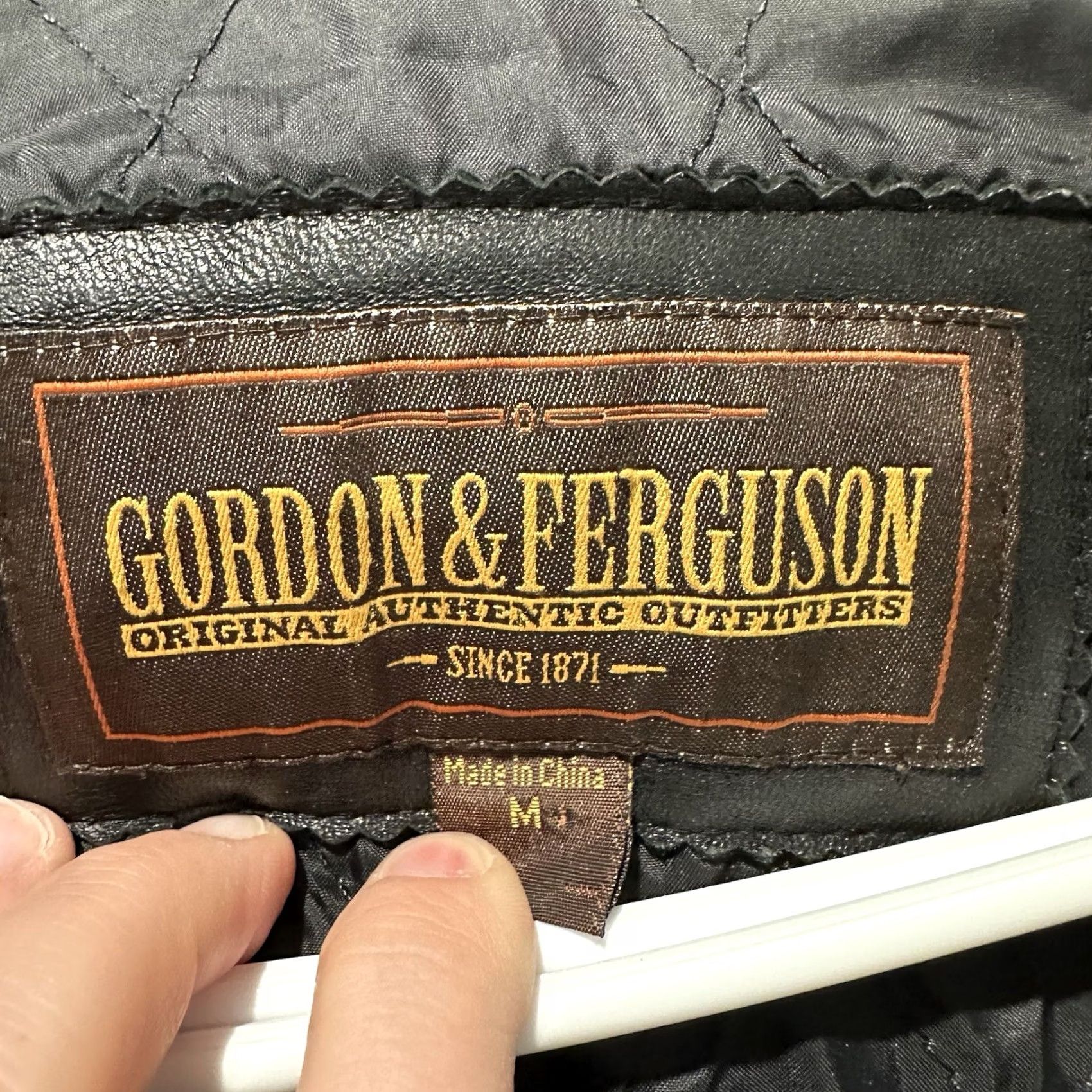 Vintage VINTAGE Gordon & Ferguson Leather Jacket Mens Medium Black Full Zip Genuine GUC Size US M / EU 48-50 / 2 - 4 Thumbnail