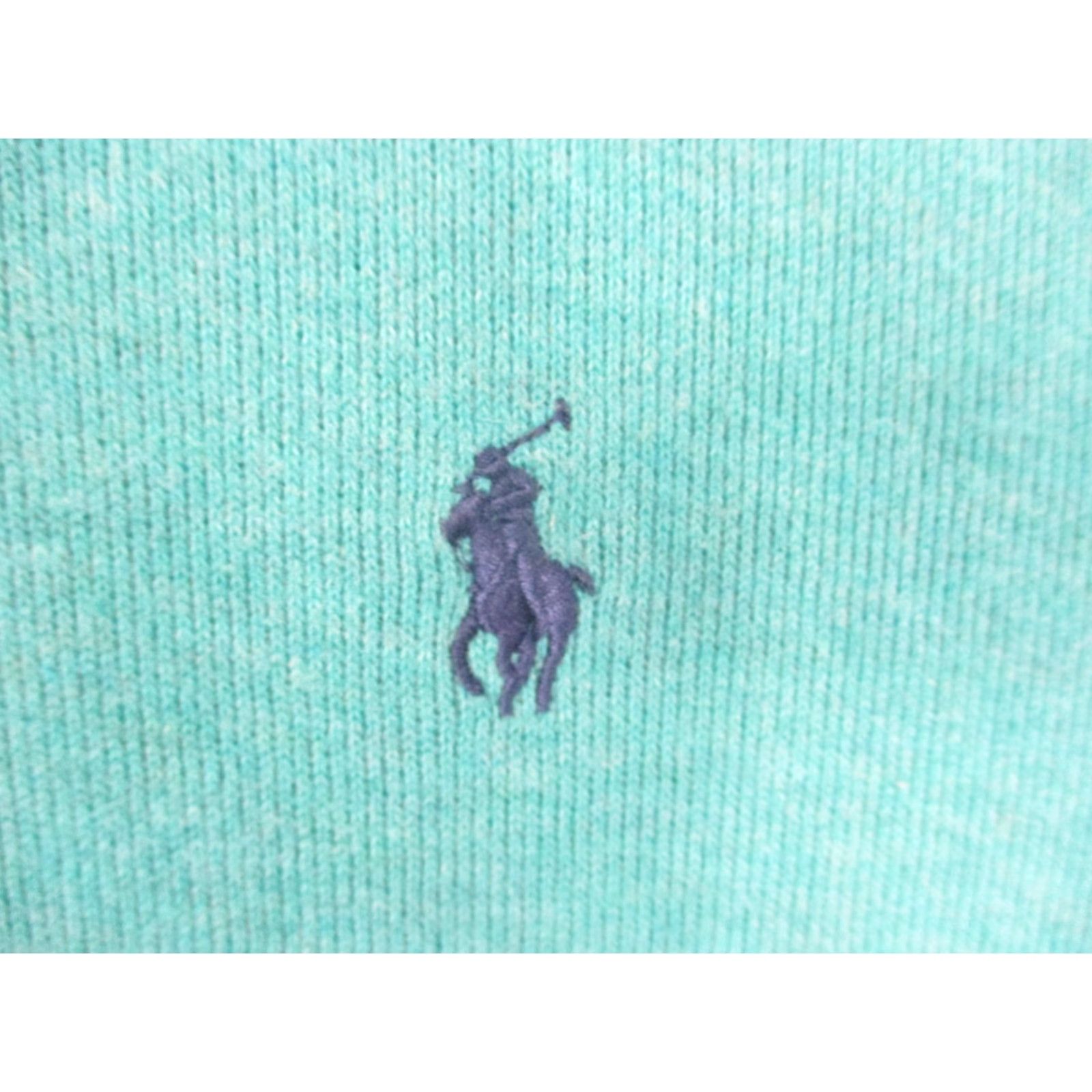 Polo Ralph Lauren Polo Ralph Lauren Pullover Mens Large Teal Mockneck Long Sleeve Knit Shirt Size US L / EU 52-54 / 3 - 2 Thumbnail