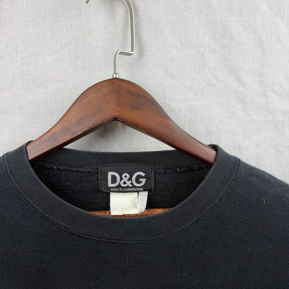 Dolce & Gabbana Vintage Dolce &Gabbana Black Sweter Big Logo Size US L / EU 52-54 / 3 - 4 Thumbnail