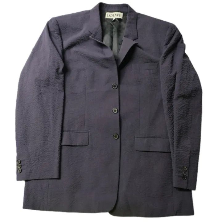 Loewe Loewe Casual Purple Blazer with Single Button Size US L / EU 52-54 / 3 - 1 Thumbnail