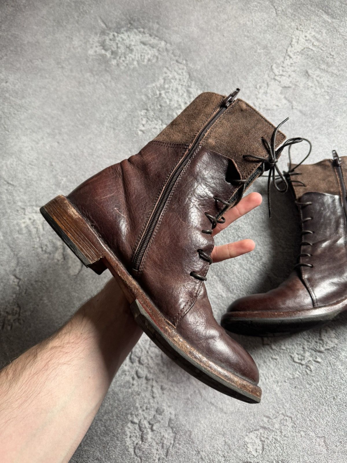MoMA MOMA 37 brown leather Avantgarde shoes boots casual designer Size US 7 / IT 37 - 14 Thumbnail
